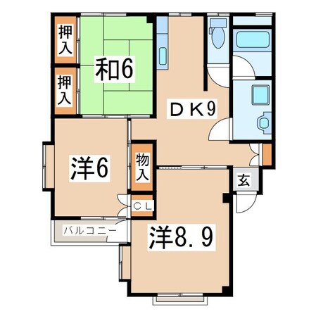 郡山駅 バス13分  並木下車：停歩3分 1階の物件間取画像